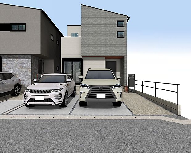 外観パース A号棟