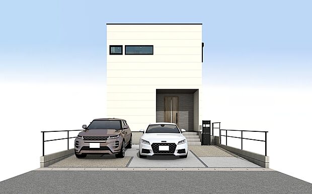 北区若鶴町の家　外観パース
■未完成物件の為モデルハウスへのご案内も致します。お気軽に「0120-928-571」までお問合せ下さい！