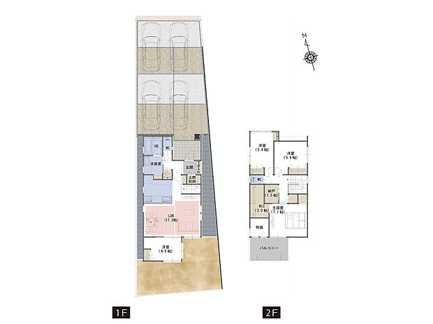 間取り図　B号棟