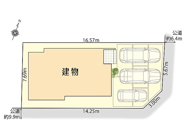 守山区大森の家　区画図