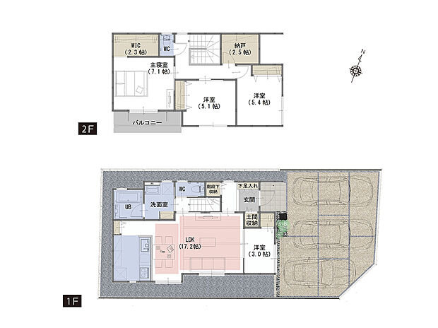 守山区大森の家　間取図