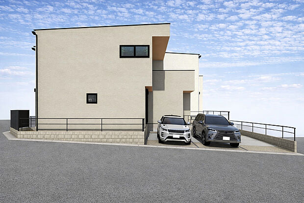 外観パース　A号棟