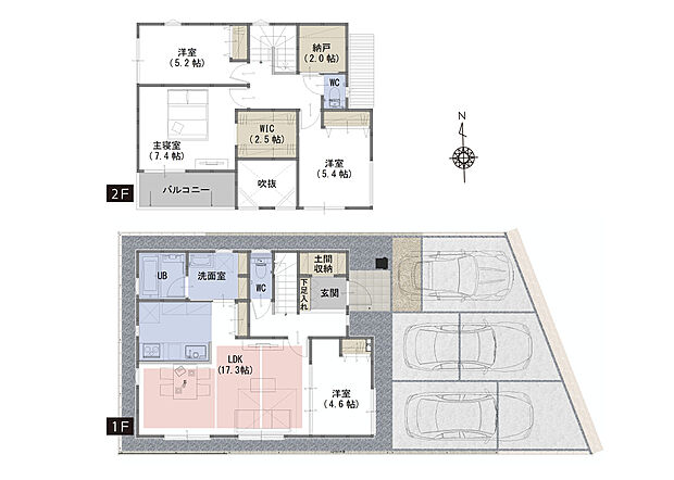 間取図 B号棟