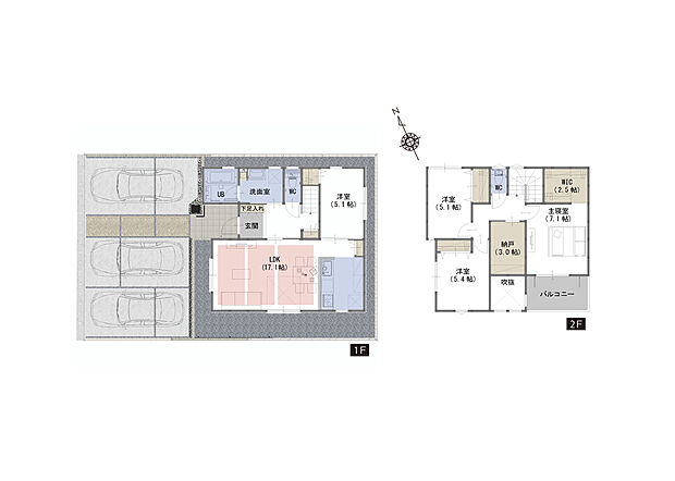 間取図　A号棟