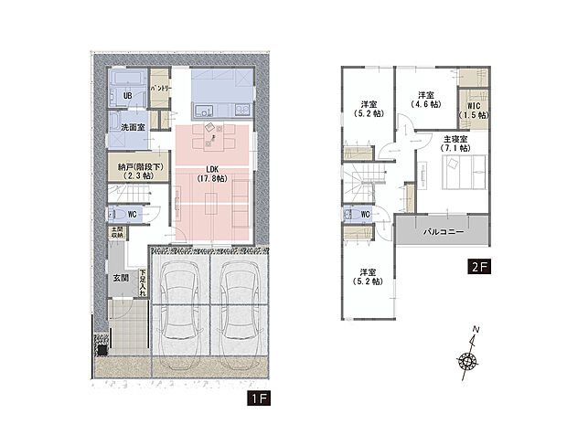 間取図 A号棟