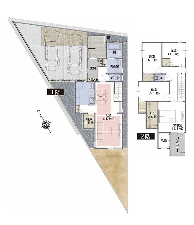 間取り　A号棟