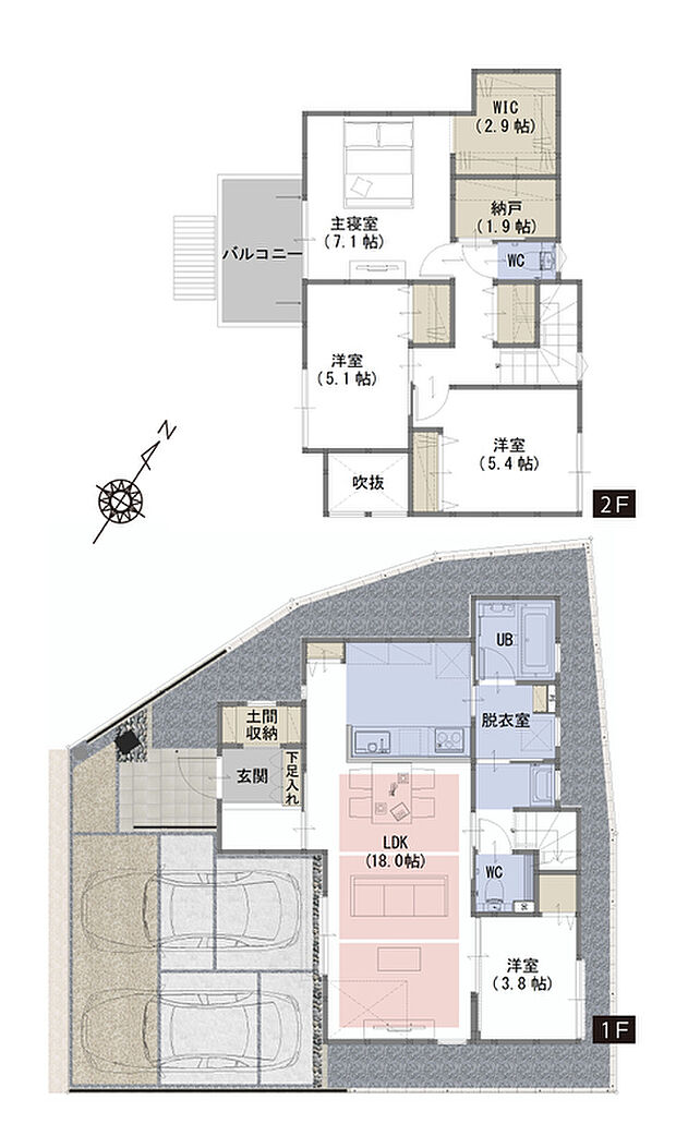 間取り　B号棟