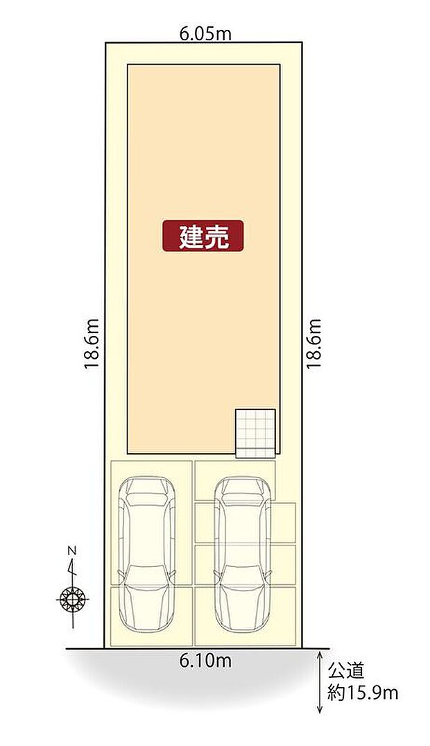 並列駐車2台可！