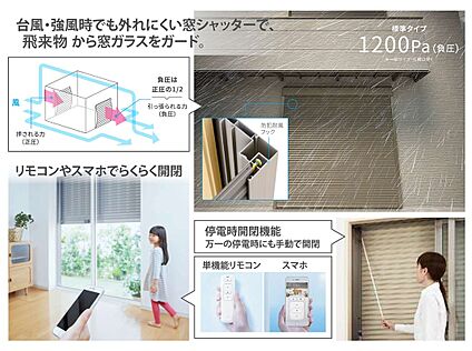 電動シャッター(1階部分)