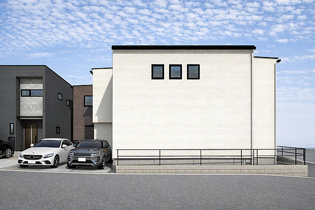 【外観パース　C号棟】■未完成物件の為、モデルハウスへのご案内も致します。お気軽にお問合せ下さいませ。