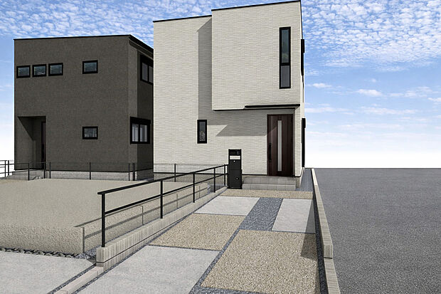 【外観パース　C号棟】お気軽にアールプランナー不動産名古屋西営業所
【0120-401-500】までお問い合わせください。
