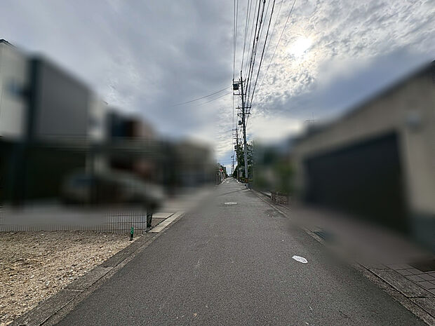 【前面道路(2026年6月)撮影】北西側公道幅員約4.9m