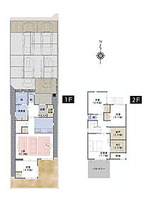 ■吹抜がリビングをより明るく、開放的な空間に
■リビングを見渡せる対面式キッチンだからお子様がいても安心です
 