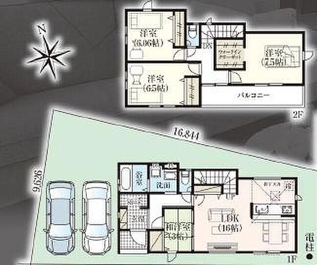 (1号棟)、価格3980万円、3LDK、土地面積102.06m2、建物面積82.38m2