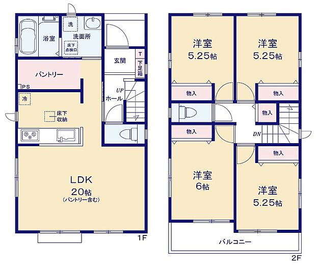 (A号棟)、価格4090万円、4LDK、土地面積120.24m2、建物面積95.64m2