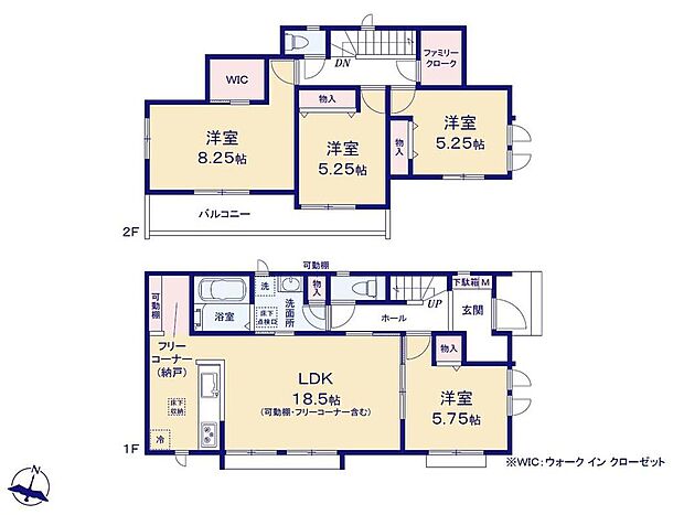 (PLAN A)、4LDK、土地面積243.46m2、建物面積104.33m2