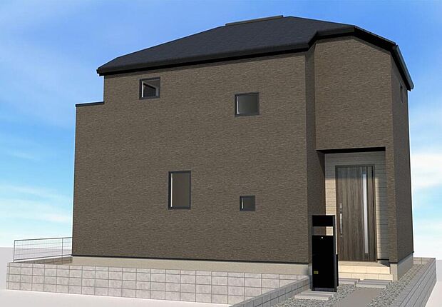 【≪1号棟 完成予想図≫】※掲載の完成予想図は図面を基に描き起こしたもので、実際とは多少異なる場合がございます。