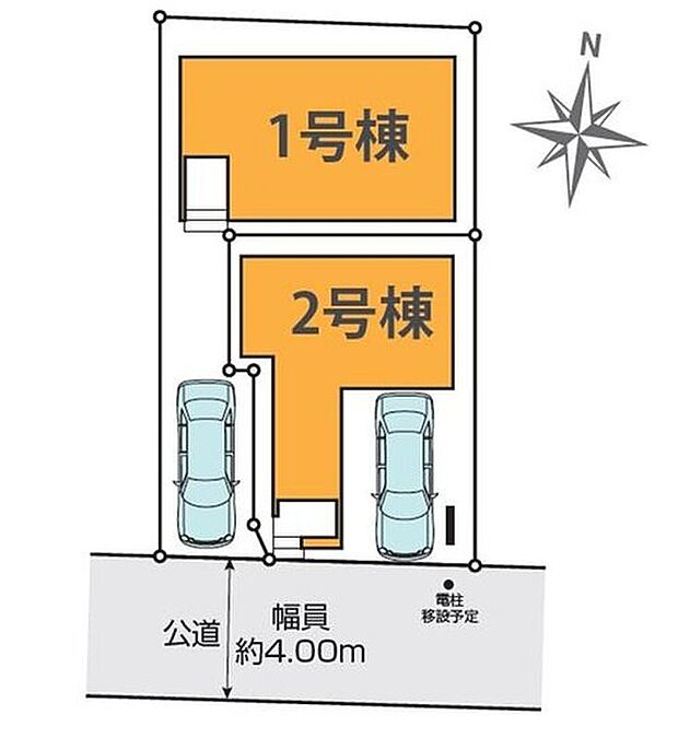 【全体区画図】南側が道路に面し陽当たり良好です！