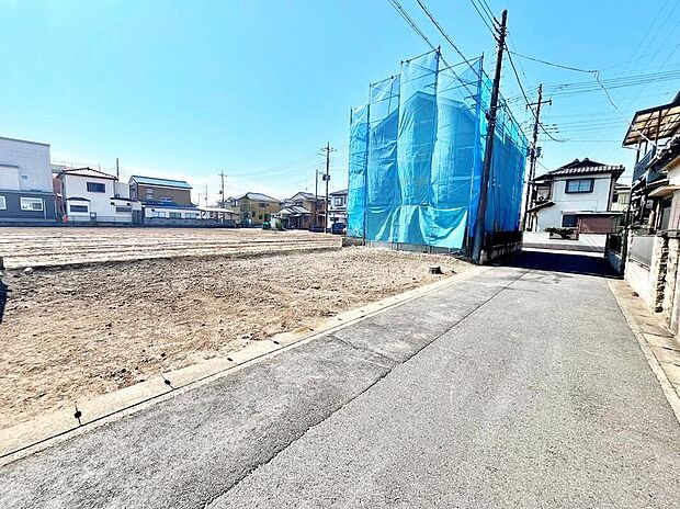 【前面道路含む現地写真】【2026.03撮影】つくばエクスプレス「八潮」駅徒歩29分の通勤通学にも便利なエリアです。