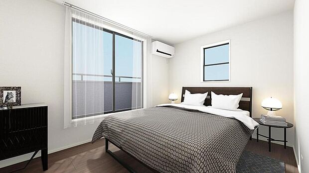 【≪Room≫】2面採光を確保した明るい室内は、風通しも良く、大変居心地の良い空間となっております。爽やかな風を感じて起きる朝は、快適生活の始まりに!※画像はイメージです