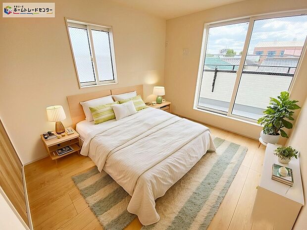 【居室】≪Room≫
穏やかな光が差し込む室内には、穏やかな時間が流れます。休日には、落ち着いた空間で自分の趣味を楽しむのはいかがですか。
※家具をCGで加工しています。家具付き販売ではございません。