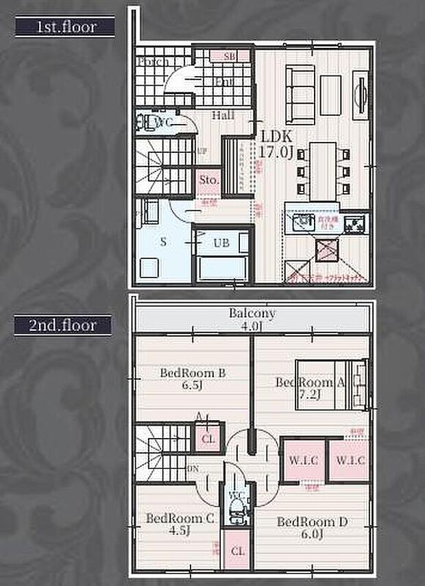 (1号棟)、価格4299万円、4LDK、土地面積122.32m2、建物面積102.67m2