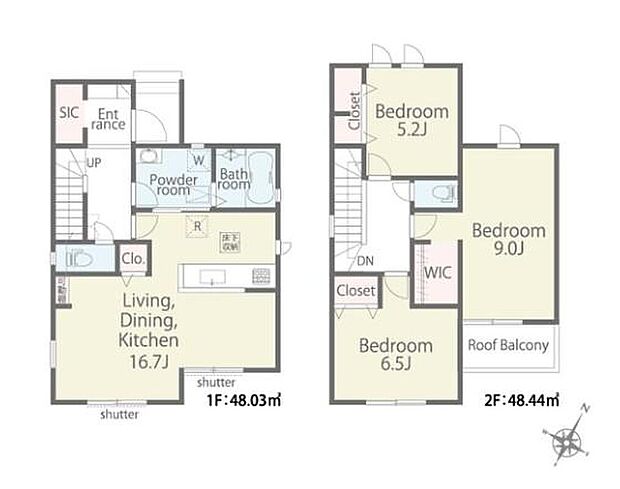 【3LDK】対面式キッチン仕様の約１６．７帖リビング♪
４．５帖のストレージルーム付き！
シューズインクローゼットやウォークインクローゼットなど収納豊富です♪
南向きのバルコニー付き！