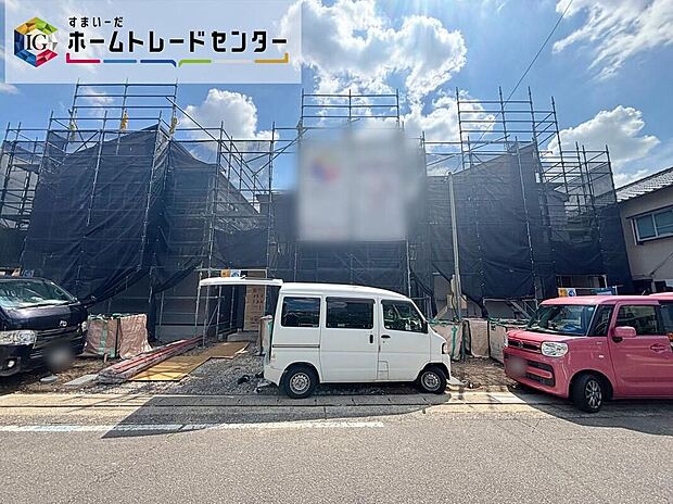 【現地外観写真】名古屋市守山区高島町３棟２０２６年１１月上旬完成予定☆
浴室乾燥機、床下収納、三面化粧台など暮らしを豊かにする設備が整っています。
