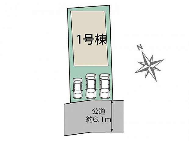 知多市にしの台4丁目1棟 区画図