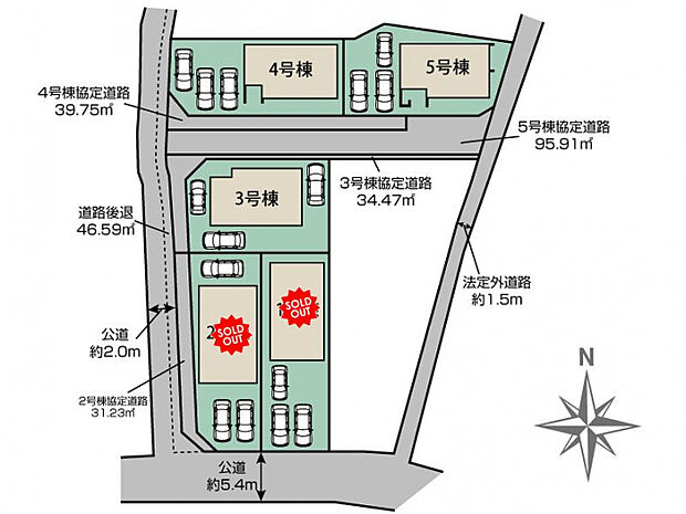 春日市市上条町6丁目5棟 区画図
