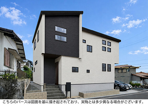 外観完成予想図　1号棟　