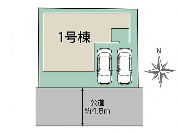 あま市木田五反田1棟 区画図