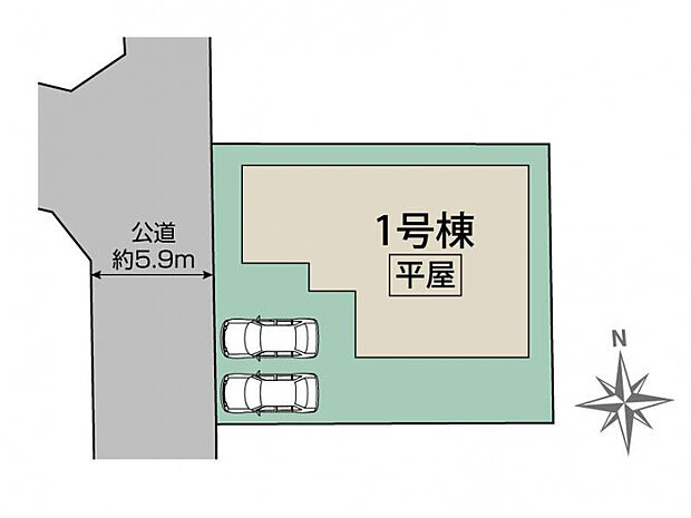 水戸市千波町5期1棟 区画図