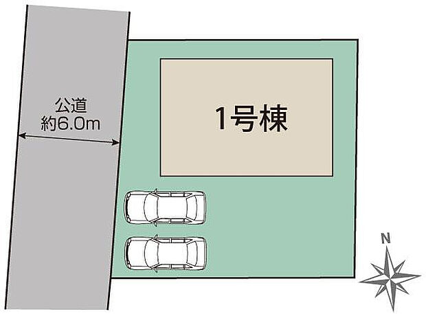水戸市千波町6期1棟 区画図