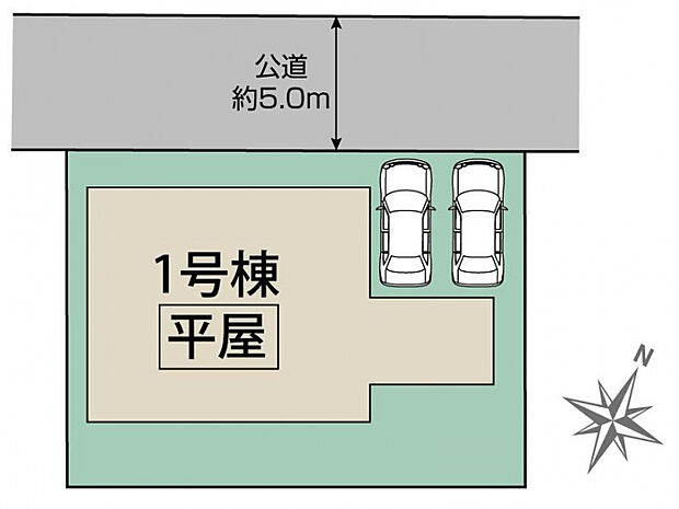 水戸市住吉町1棟 区画図