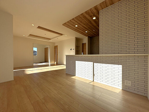 【リビング】アクセントクロス使用♪