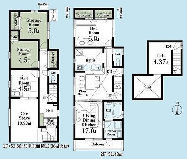 【4LDK】暮らしの快適性・居心地の良い住空間設計です。リビングを中心に、ご家族皆様が充実の暮らしをお送りいただけるプランニングです。