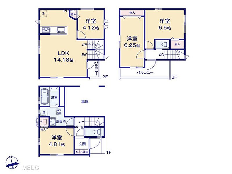 ～Floor plan～　図面と異なる場合は現況を優先