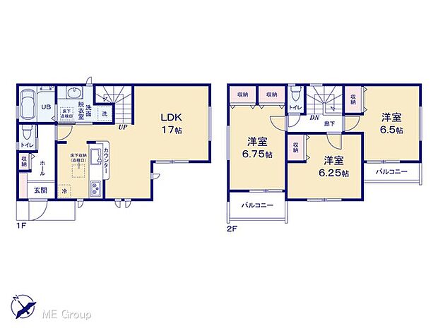 ◆2号棟◆～Floor plan～　図面と異なる場合は現況を優先致します。