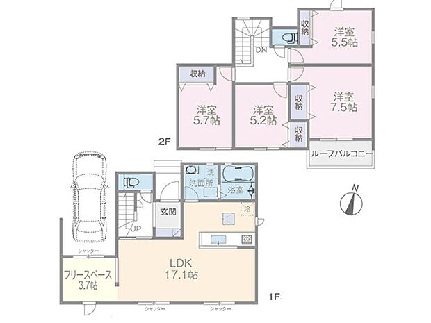 ～Floor plan～図面と異なる場合は現況を優先  