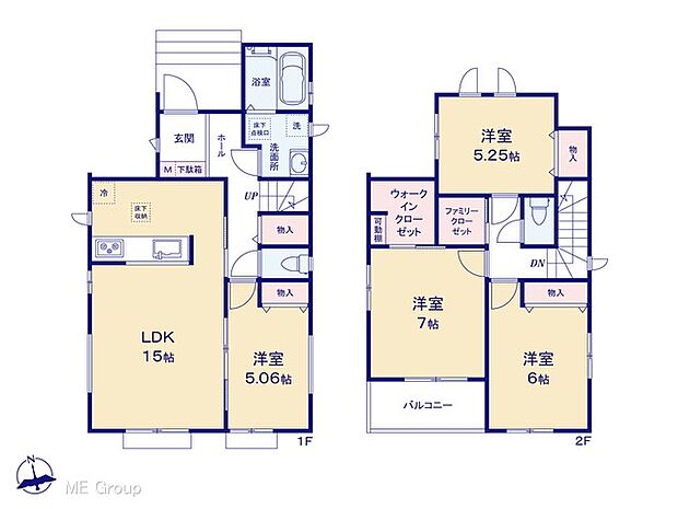 ◆2-C号棟◆~Floor plan~ 図面と異なる場合は現況を優先致します。