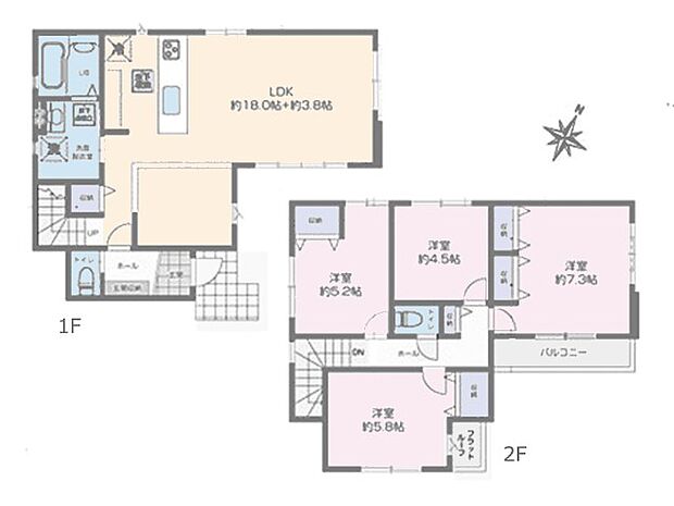 ～Floor plan～　図面と異なる場合は現況を優先致します。