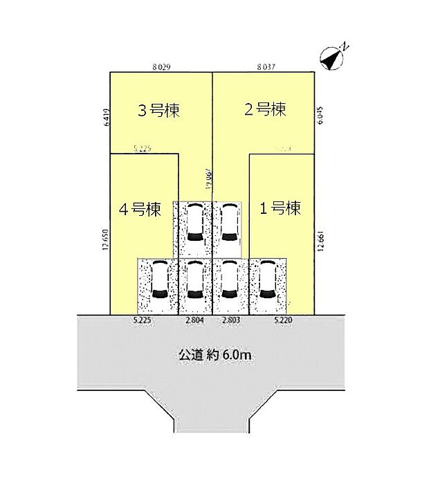 【区画図】~Plot map~ 図面と異なる場合は現況を優先致します。