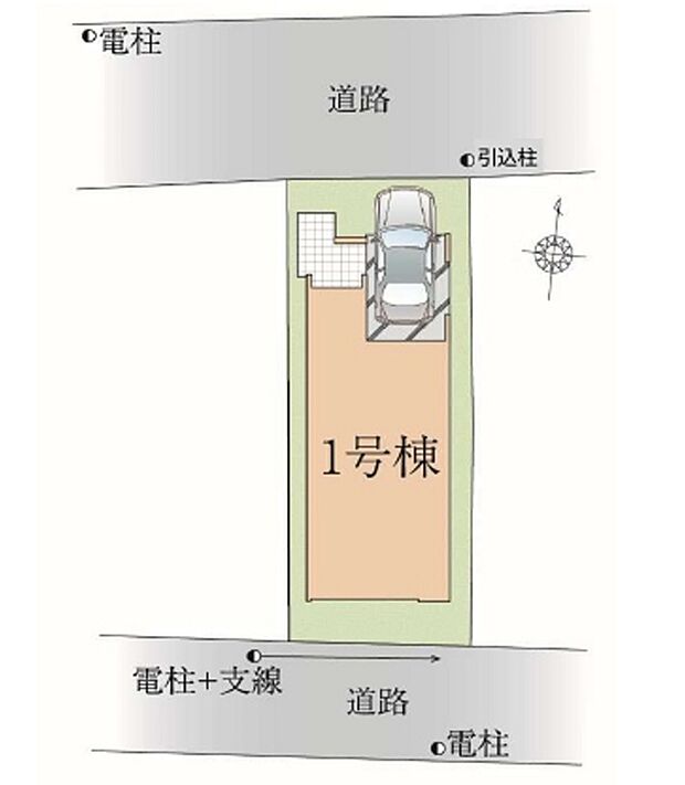 【区画図】~Plot map~ 図面と異なる場合は現況を優先致します。