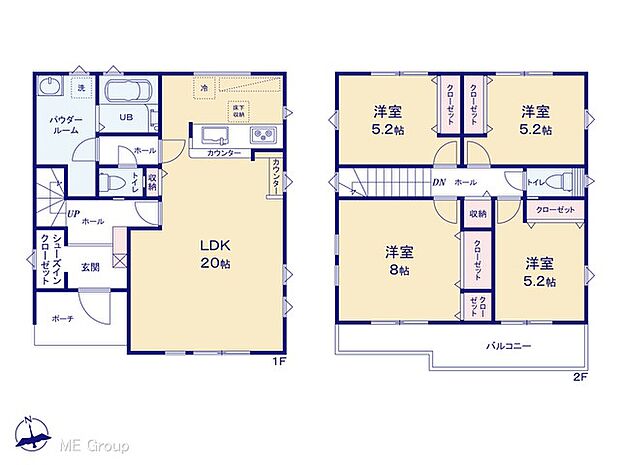 【4LDK】◆1号棟◆ 図面と異なる場合は現況を優先