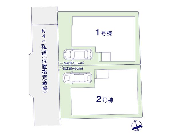 【区画図】～Plot map～　図面と異なる場合は現況を優先