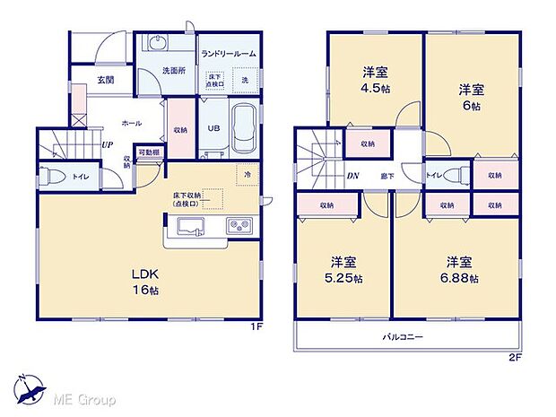 【4LDK】◆１号棟◆～Floor plan～  図面と異なる場合は現況を優先致します。