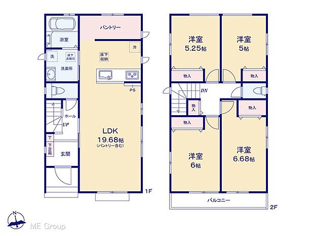 【4LDK】◆A号棟◆～Floor plan～　図面と異なる場合は現況を優先
