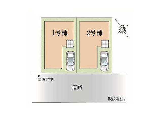 【区画図】～Plot map～　図面と異なる場合は現況を優先致します。