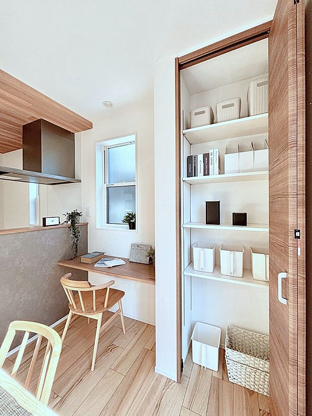 【その他設備(リビング収納)】リビング収納。ここに収納があると物が集まるLDKがスッキリ片付きそうですね。  